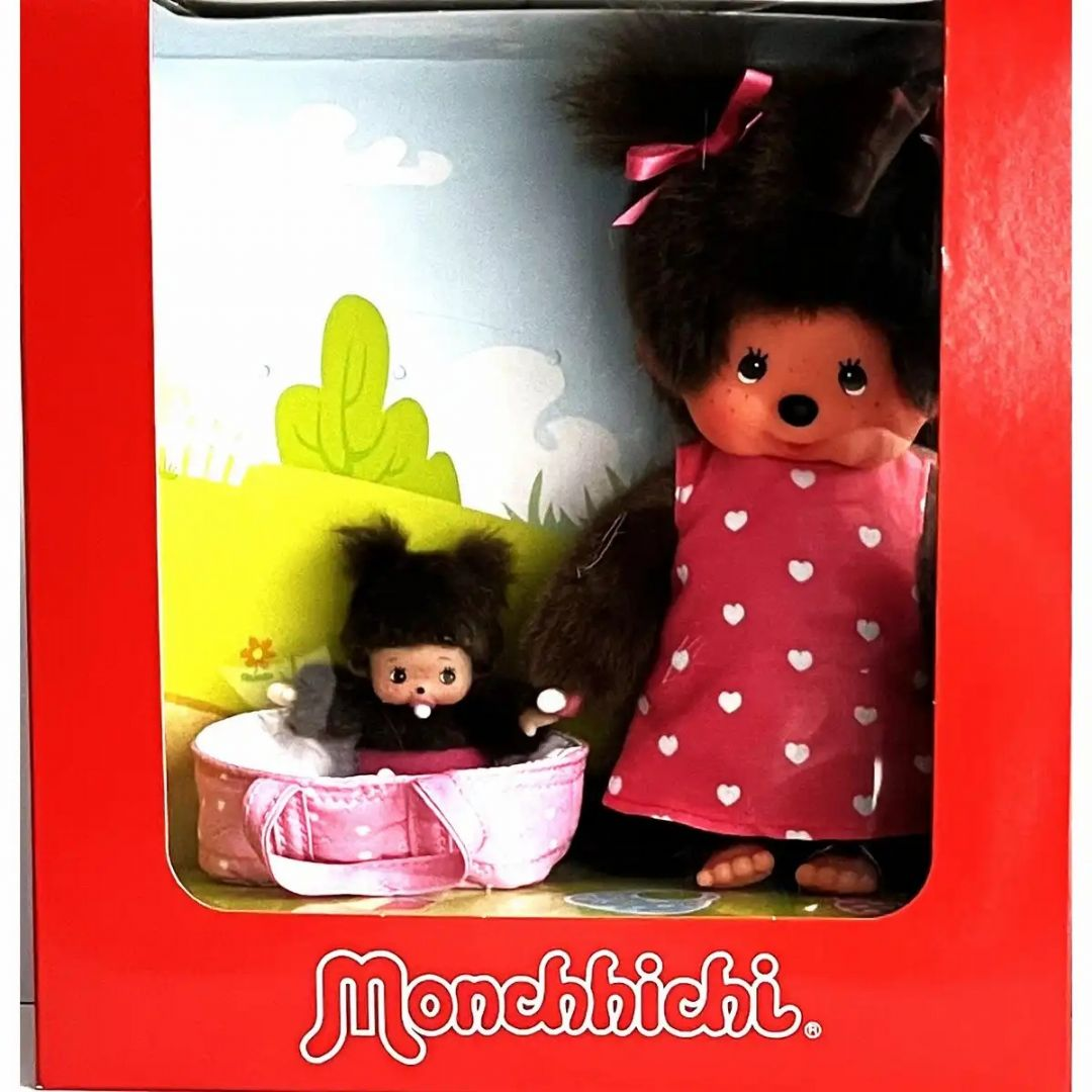 Monchhichi Pige og Bebichhichi 20 cm