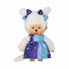 Monchhichi girl with star dress 20cm