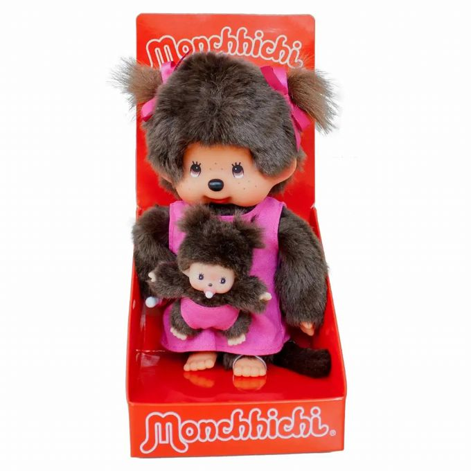 Monchhichi mor og barn, 20 cm version 2