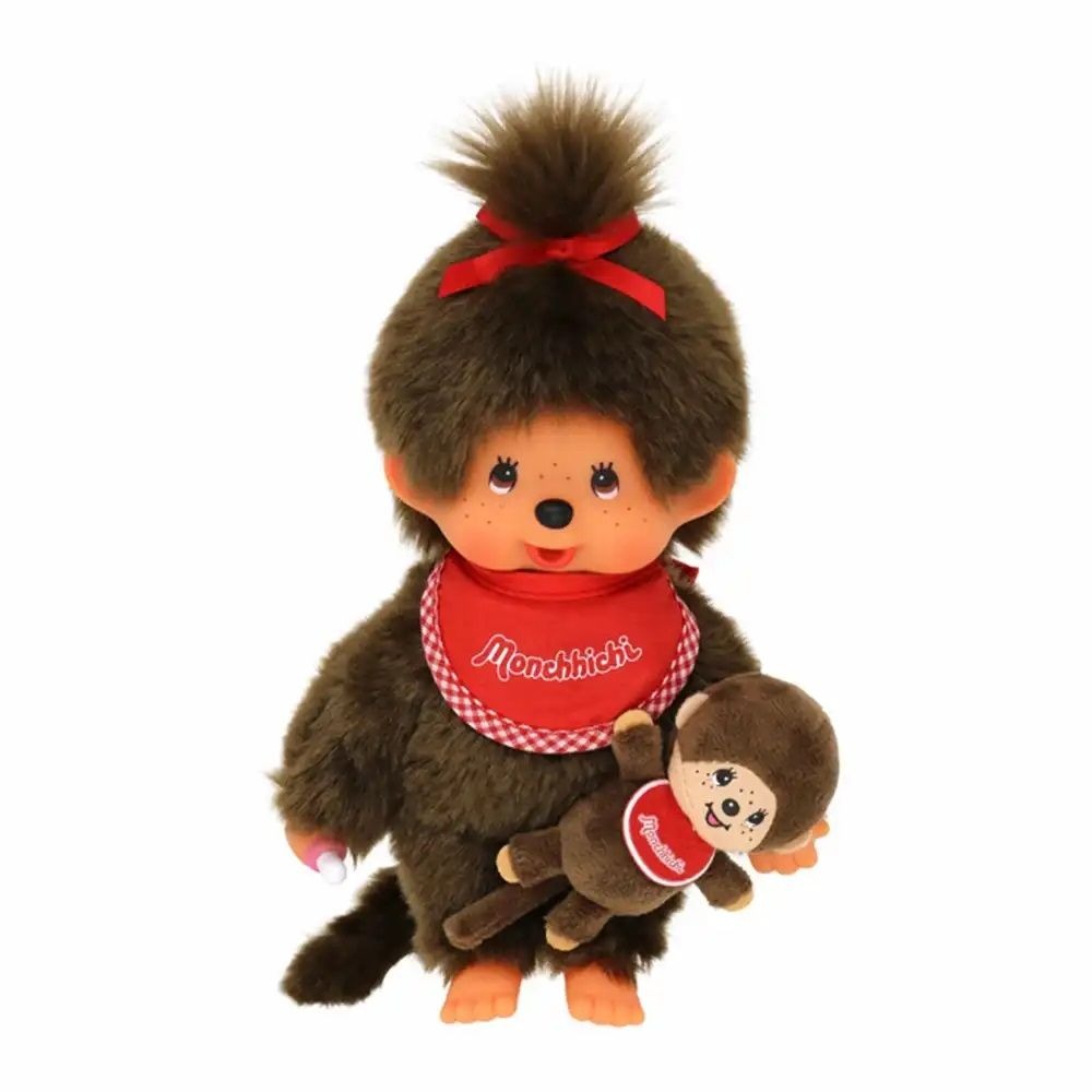 Monchhichi pige med baby, 20 cm