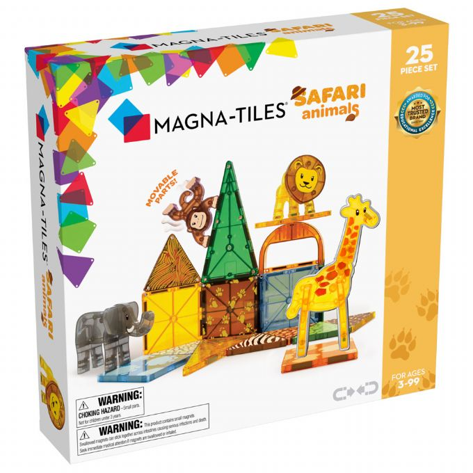 Magna Tiles Safari Animals 25 stycken version 2