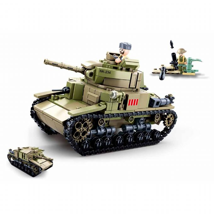 WWII - M14/41 Tank 2in1 463 parts version 1