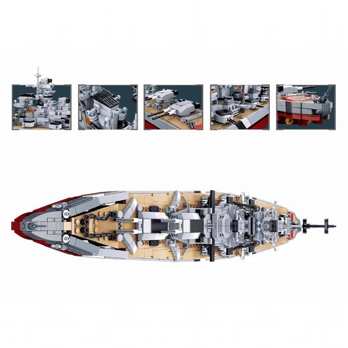 Bismarck Battleship 2in1 1849 deler version 4