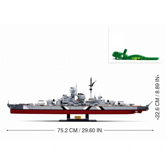 Bismarck Battleship 2in1 1849 parts version 5