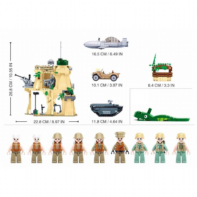 Toinen maailmansota - Iwo Jiman taistelu 1027 osaa version 5
