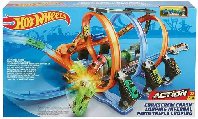 Hot Wheels Corkscrew Crash bane version 12