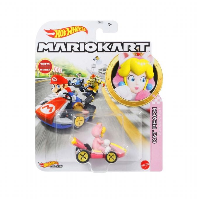 Hot Wheels Mariokart Princess Cat Peach version 2