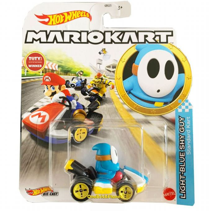 Hot Wheels Mario Kart LightBlue Shy Guy Hot Wheels Biler Super Mario