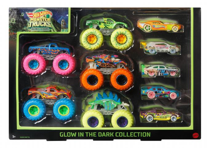 Hot Wheels Glow In The Dark 10 stk version 2