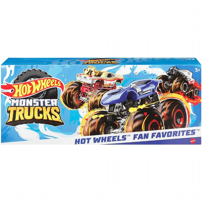 Hot Wheels Monster Trucks 3-pakning version 2