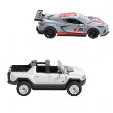 Hot Wheels Pull-Back Hummer and Corvette