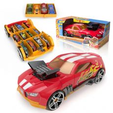 Hot Wheels Race N Haul Oppbevaring R�d