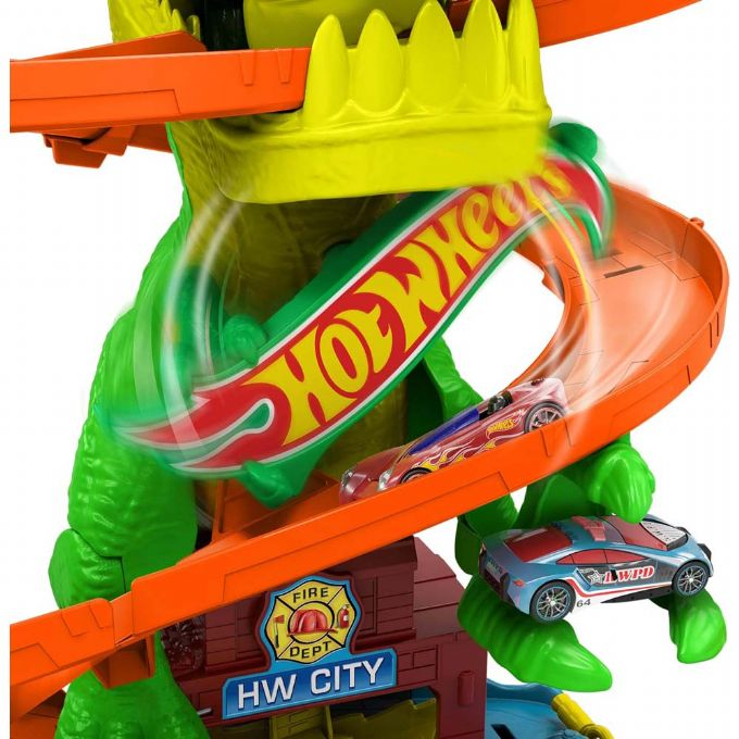 Hot Wheels City T-Rex Brandstation version 4