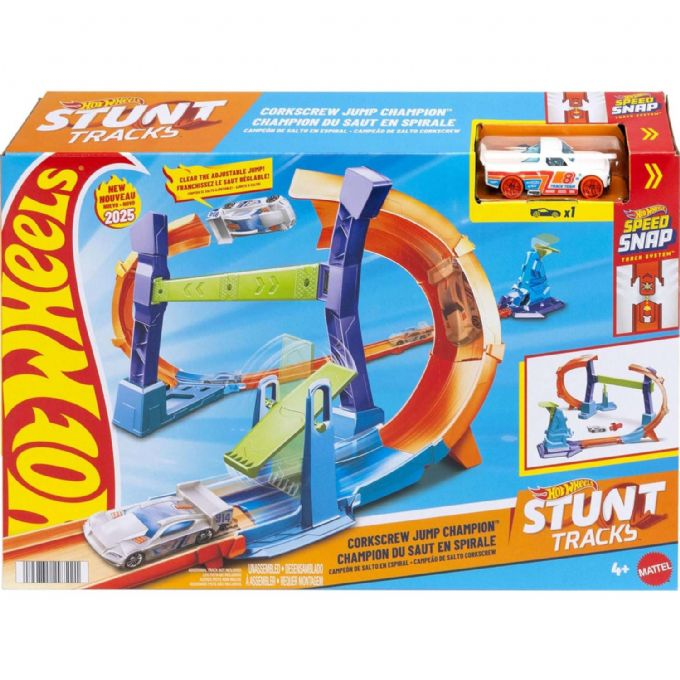 Hot Wheels Stunt Tracks Corkscrew Jump version 2