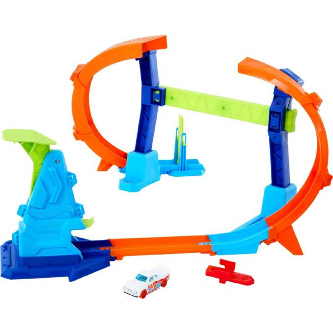 Hot Wheels Stunt Tracks Corkscrew Jump version 1