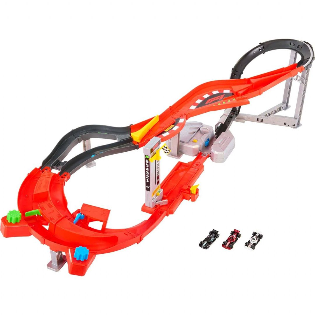 Hot Wheels - Formula 1 Racing Downhill Circuit Race - Mattel Jmc90