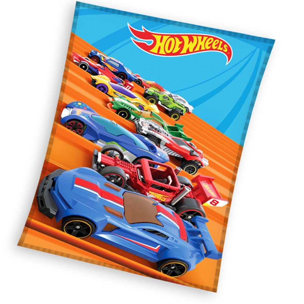 Hot Wheels Fleece Tæppe 110x140 cm