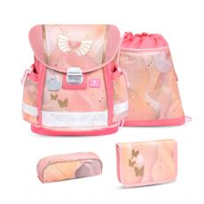Butterflies Koululaukku, jossa 4 osaa