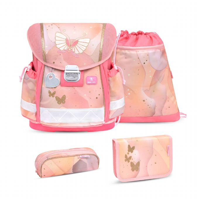 Butterflies Koululaukku, jossa 4 osaa version 1
