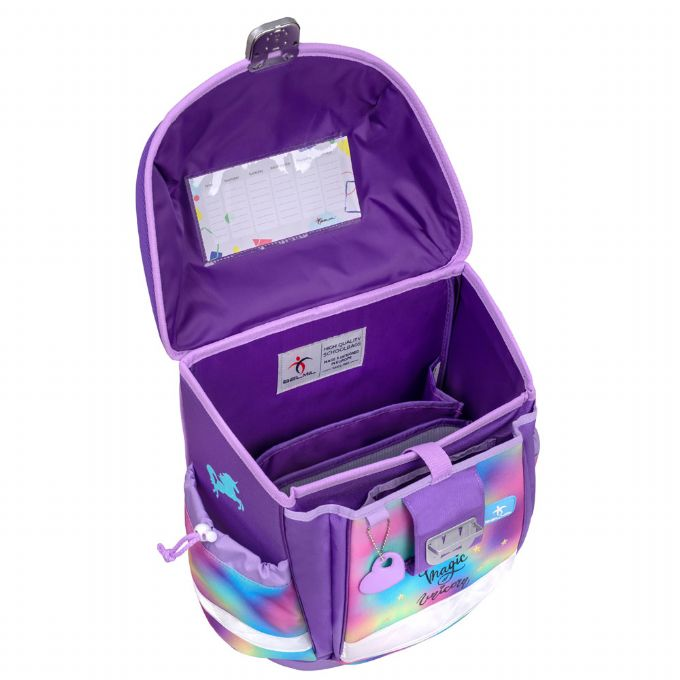 Yksisarvinen koululaukku, jossa 4 osaa version 5
