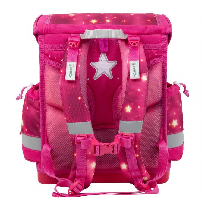 Pink Star School laukku, jossa 5 osaa version 2