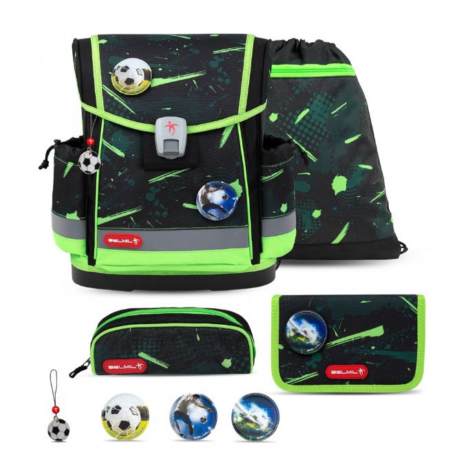 Neon Sports Skoletaske med 5 Dele version 1