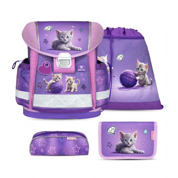 Katt Skolryggs�ck med 4 Delar version 1