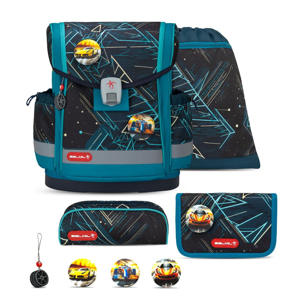 Koululaukku, jossa 5 osaa Belmil koululaukut 879860