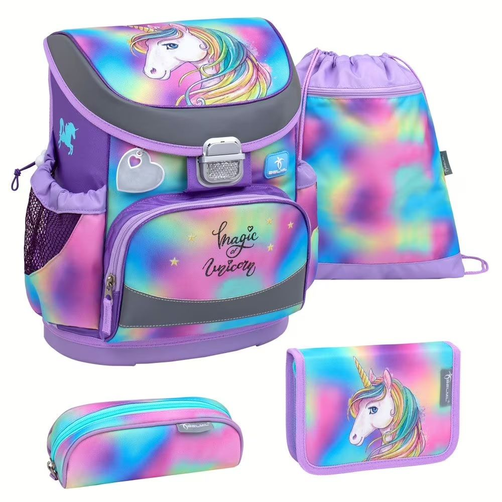 Rainbow koululaukku, jossa 4 osaa Belmil koululaukut 881849