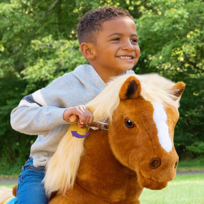 Ride-on brun hest version 4