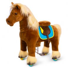 Ride-on brun hest