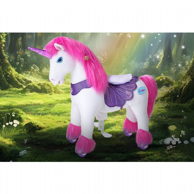 Ride-on hest Pink enhj�rning version 5