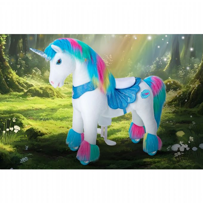 Ride-on hest Rainbow enhj�rning version 6