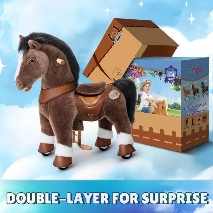 Ride-on Chocoladebrun hest version 3