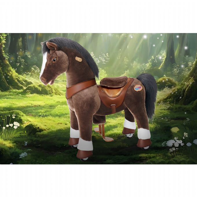 Ride-on Chocoladebrun hest version 6