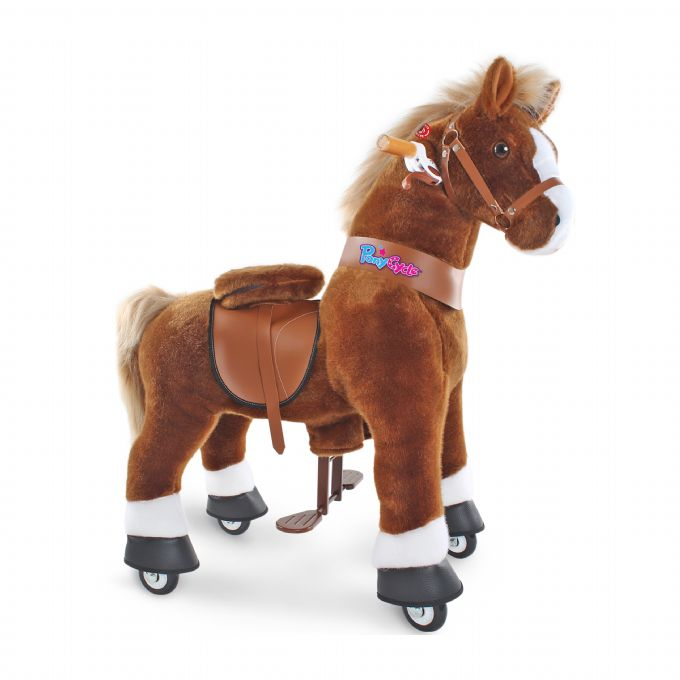 Ride-on Brun hest med hvid hove version 1