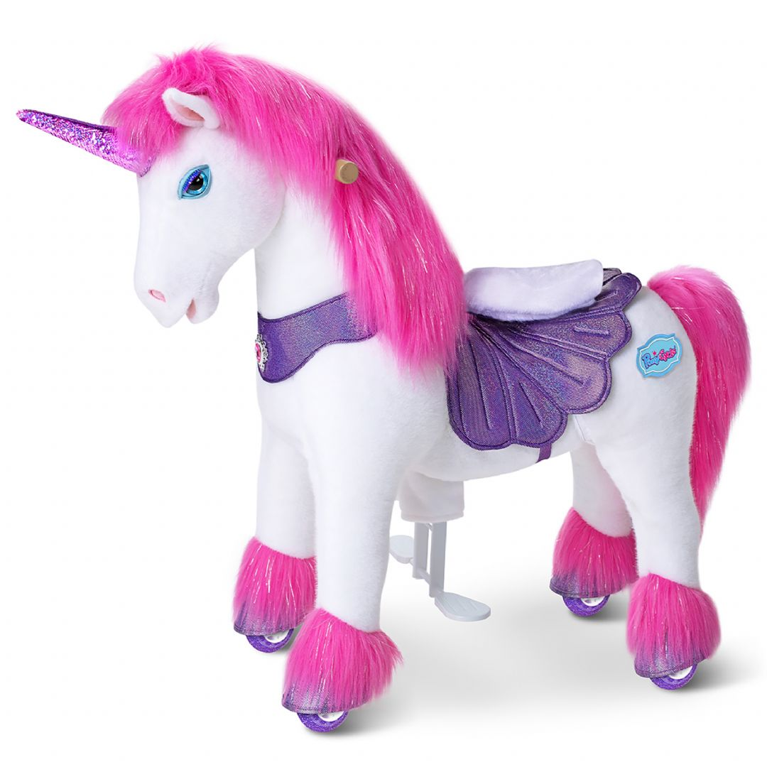 Ride-on hevonen Pinkki yksisarvinen PonyCycle edistynyt ratsastushevonen Y452