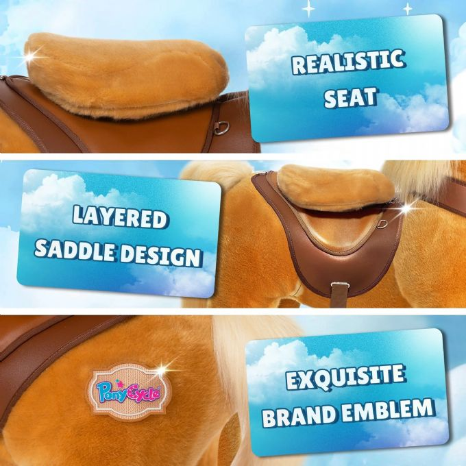 Ride-on lysbrun hest version 4