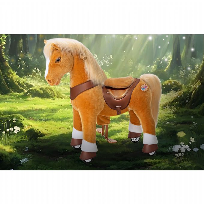 Ride-on lysbrun hest version 5