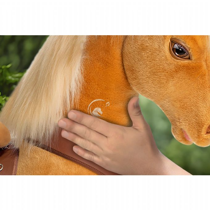 Ride-on lysbrun hest version 8