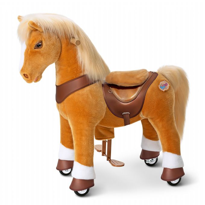 Ride-on lysbrun hest version 1