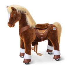 Ride-on brun hest