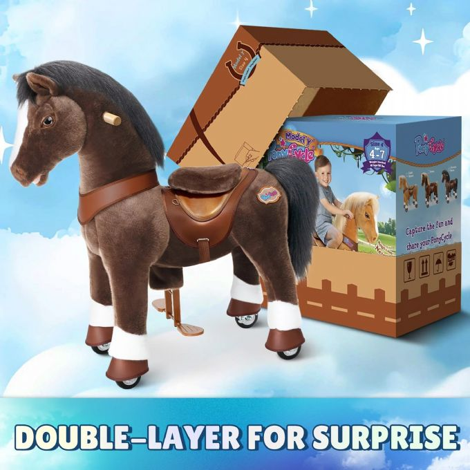 Ride-on Chocoladebrun hest version 4