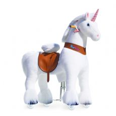 Ride-on hest Hvid Enhj�rning