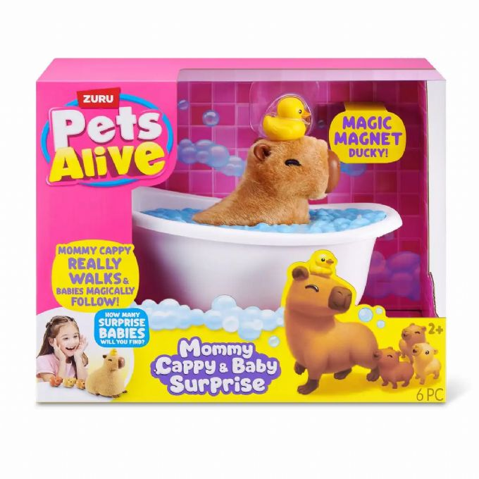 Pets Alive Mama Capybara med babyer version 2