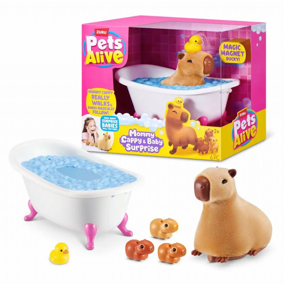 Pets Alive Mama Capybara med babyer Pets Alive Mama Capybara med babyer