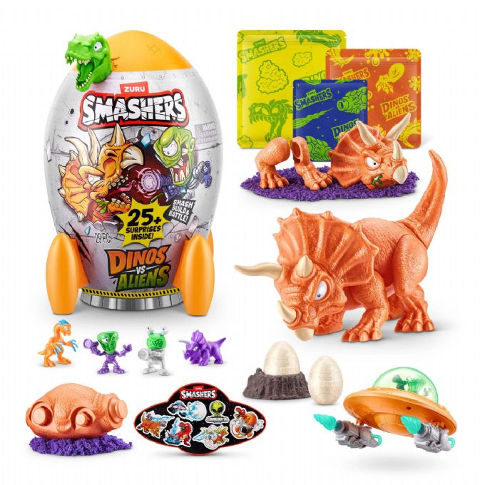 Smashers Dino vs Aliens S1 Gr�n version 1