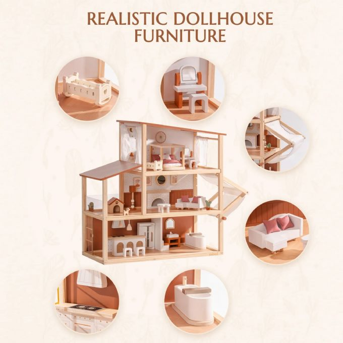 Dockhus i trä - Boheme version 3