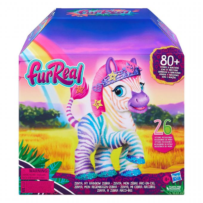 Fur Real Zenya My Rainbow Zebra version 2