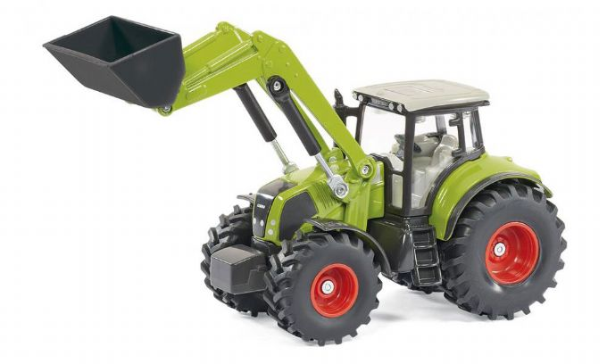 Tractor with front loader and trailer version 3